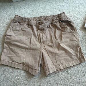 Chubbies 5.5” inseam dark khaki Elastic Waistband shorts